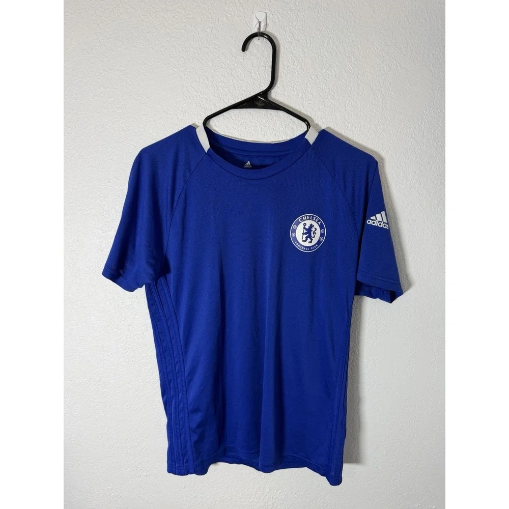 Adidas Chelsea FC Training Shirt Men's M Blue 2016-17 Football Soccer Jersey Top